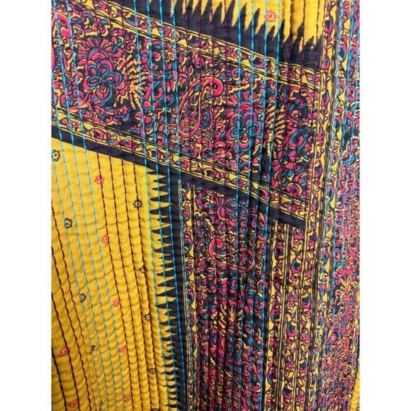 Rara Avis by Iris Apfel Quilted Kantha Fabric Jacket Sz. M - Picture 6 of 9